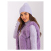 Light purple women's hat with angora