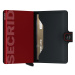 Secrid Miniwallet Matte Black & Red - Unisex - Doplnok Secrid - Čierne - MM-Black-Red