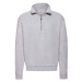 Grey Men's Sweatshirt Zip Neck Sweat Fruit of the Loom