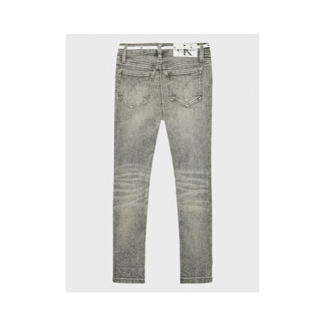Calvin Klein Jeans Džínsy IG0IG01683 Sivá Skinny Fit
