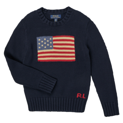 Polo Ralph Lauren  FLAG CN SWTR-TOPS-SWEATER  Svetre Námornícka modrá