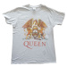 Queen tričko Classic Crest Šedá