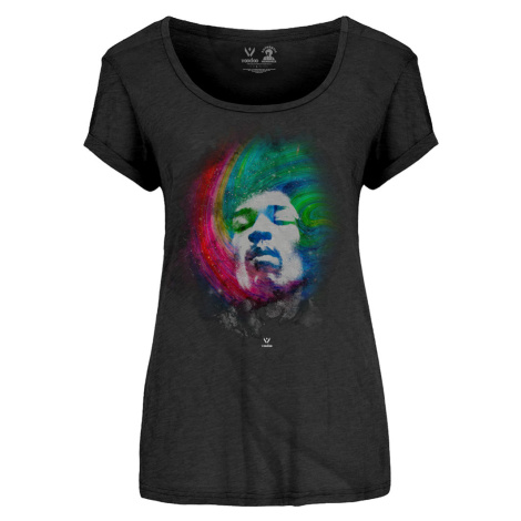 Jimi Hendrix tričko Galaxy Čierna