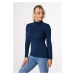 Babell Woman's Turtleneck Beverly Navy Blue