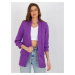 Women's purple jacket with ruffles by Adele