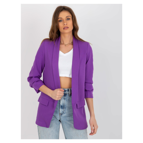 Women's purple jacket with ruffles by Adele