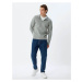 Koton Half Zip Collar Basic Ribbed Cotton Blended Long Sleeve Sweatshirt