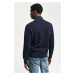 MIKINA GANT SACKER RIB HALF ZIP EVENING BLUE