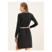 Tory Burch Každodenné šaty Silk Front Sweater 60208 Regular Fit