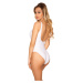 Trendy Swimsuit with Flamingo Print white 34