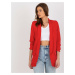 Women's ruffle jacket Adela red