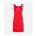 Plážové Oblečenie Karl Lagerfeld Logo Short Beach Dress High Risk Red