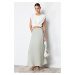 Trendyol Mint Modal A-line Maxi Length Woven Skirt