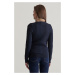 SVETER GANT STRETCH COTTON CABLE CARDIGAN EVENING BLUE