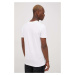 Bavlnené tričko Solid biela farba, jednofarebné