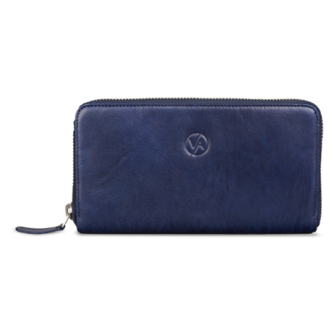 Vasky Lily Blue - Dámske kožená peňaženka modrá, ručná výroba