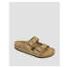 Pánske Hnedé šľapky Birkenstock Arizona Leoi Regular