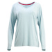 Dámske tričko na spanie QS5322E - Calvin Klein modrozelená