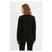 Trendyol Black 100% Organic Cotton Basic Knitted Sweatshirt