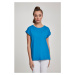 Women's T-shirt with extended shoulder hawaiianblue