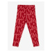 Red Girly Patterned Leggings Tommy Hilfiger - Girls