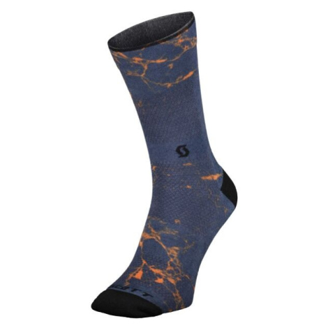 Scott TRAIL VERTIC CREW Cyklistické ponožky, tmavo modrá, veľkosť