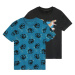 Chlapčenské bavlnené tričko, 2 kusy (petrolejová/čierna/Jurský svet)