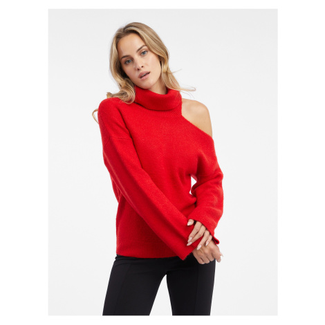 Orsay Women's Red turtleneck with a slit - Women