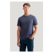 TRIČKO GANT REG SHIELD SS T-SHIRT DARK JEANSBLUE MELANGE