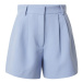 Abercrombie & Fitch Plisované nohavice  modrosivá