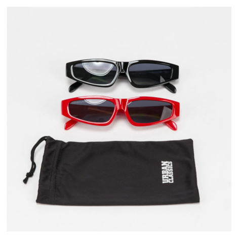Urban Classics Sunglasses Lakkada 2-Pack Black/ Red