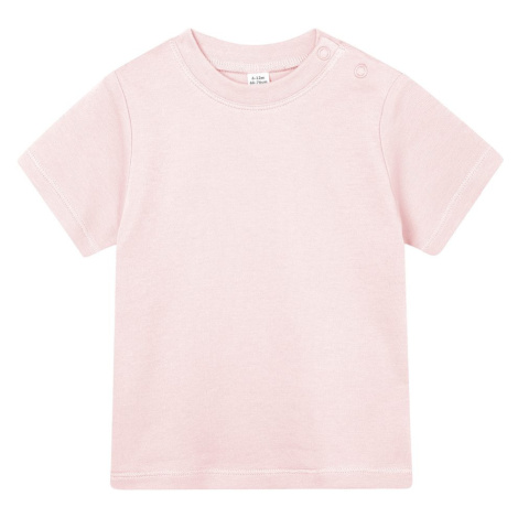 Babybugz Jednofarebné dojčenské tričko - Púdrovo ružová