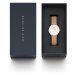 Daniel Wellington Analógové hodinky 'Petite Melrose RG White'  ružové zlato