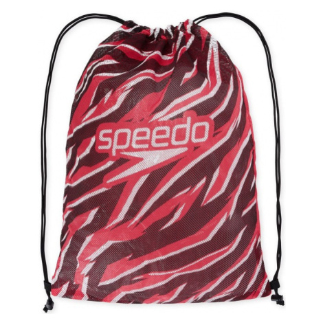 Speedo printed mesh bag červená