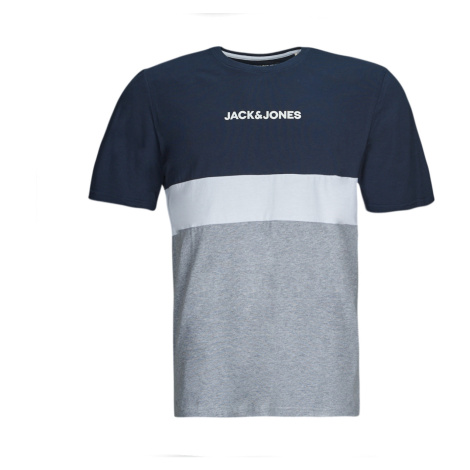 Jack & Jones  JJEREID BLOCKING TEE SS  Tričká s krátkym rukávom Viacfarebná