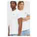 Bavlnené tričko Converse 10023876.A01-WHITE, biela farba, jednofarebný