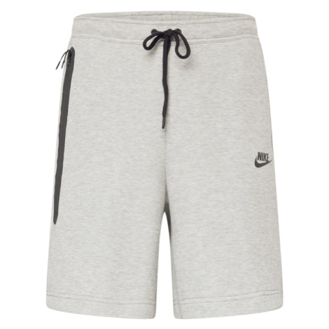 Nike Sportswear Nohavice  sivá melírovaná / čierna