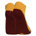 Veselé ponožky Dedoles Stopa žlté (D-U-SC-LS-B-C-1253) S