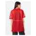 Nasty Gal Oversize tričko '34 New York Airtex'  červená / čierna / biela