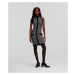 Šaty Karl Lagerfeld Boucle Knit Dress Black/Silver