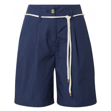 ESPRIT Plisované nohavice  námornícka modrá