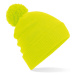 Beechfield Unisex čiapka s brmbolcom B439 Fluorescent Yellow