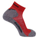 ČERVENO-SIVÉ ŠPORTOVÉ PONOŽKY SALOMON SPEEDCROSS ANKLE SOCKS C19731