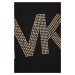 Dievčenské šaty Michael Kors čierna farba, mini, áčkový strih