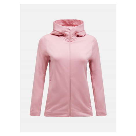 Mikina Peak Performance W Rider Tech Zip Hood Warm Blush