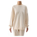 Dámska mikina 4F SWEATSHIRT-4FWSS24TSWSF1055-12S-CREME