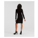 Šaty Karl Lagerfeld Hun'S Pick Drapey Dress Čierna