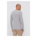 Tričko s dlhým rukávom Tommy Hilfiger pánske, šedá farba, jednofarebné