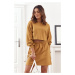 Set of sweatshirt with mustard skirt