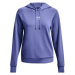 Under Armour RIVAL TERRY HOODIE Dámska mikina, fialová, veľkosť